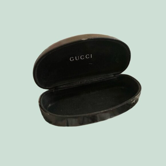 Vintage Gucci Hard Shell Glasses Case (SEE DESCRIPTION - DAMAGED) - Picture 1 of 9